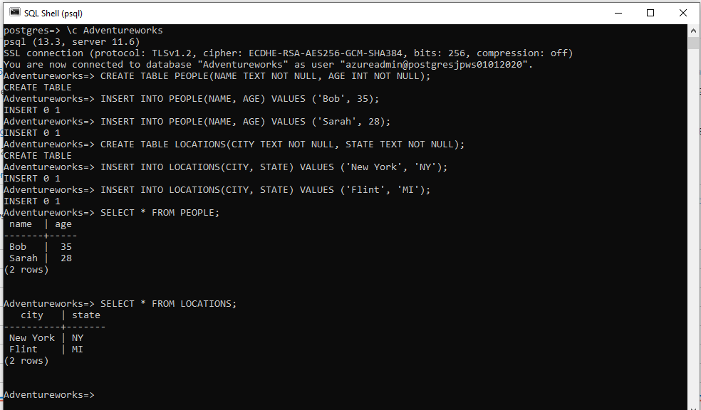 postgresql create database bommand line